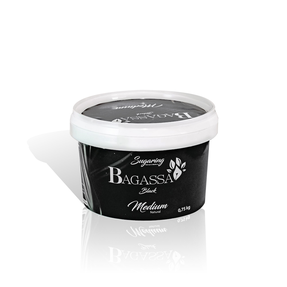 Bagassa Black Medium - sugaring natural, negru 750 gr